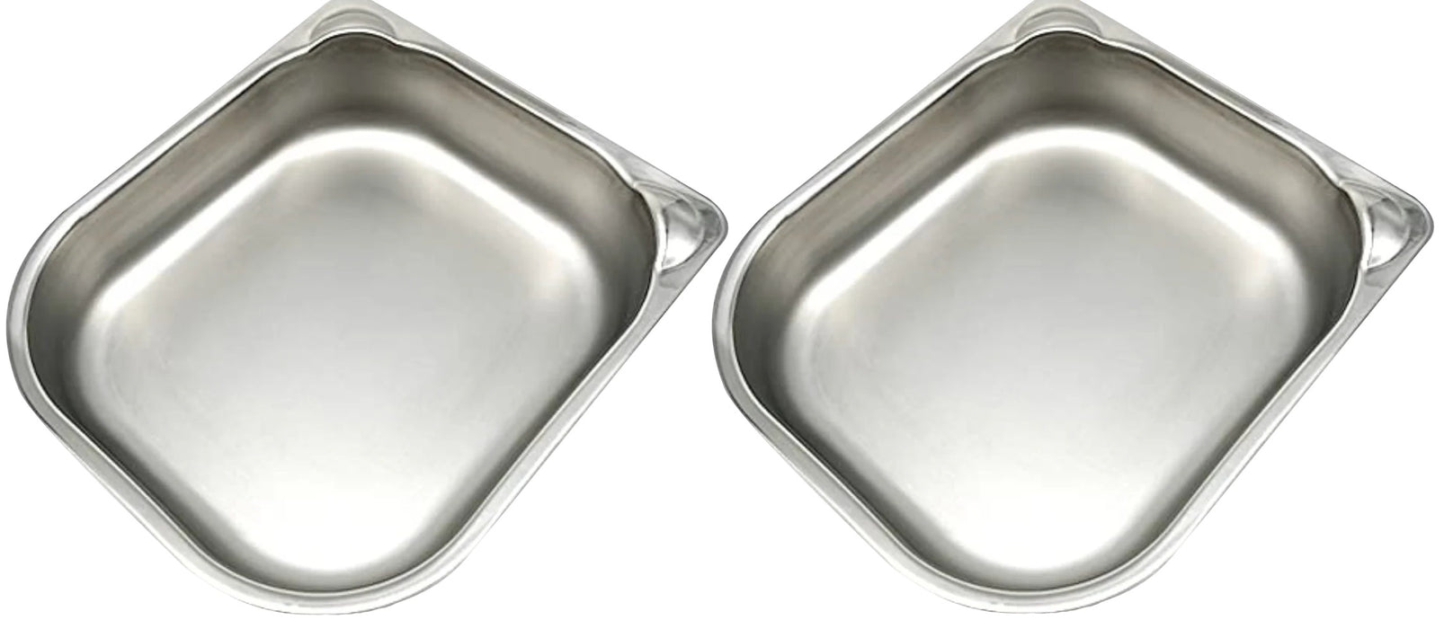 2 Spare Or Replacement Stainless Steel Bowls For C100 And C200 Auto Feeders