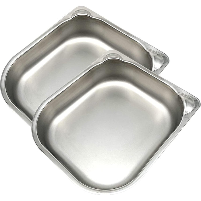 2 Spare Or Replacement Stainless Steel Bowls For C100 And C200 Auto Feeders