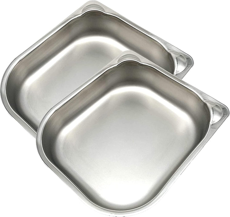 2 Spare Or Replacement Stainless Steel Bowls For C100 And C200 Auto Feeders