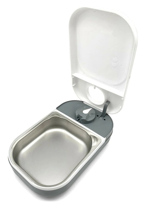 Closer Pets C100 One Meal Automatic Dry and Wet Food Pet Feeder With Stainless Steel Bowl