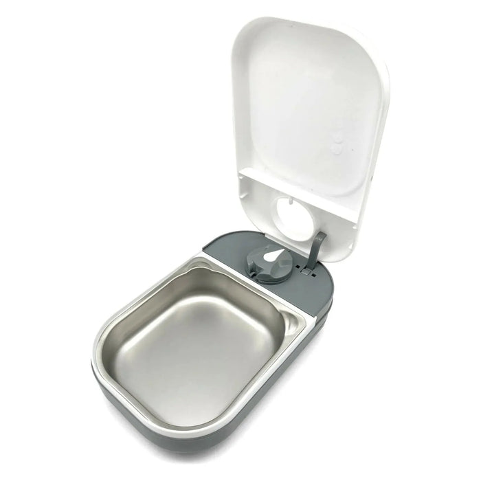 Closer Pets C100 One Meal Automatic Dry and Wet Food Pet Feeder With Stainless Steel Bowl