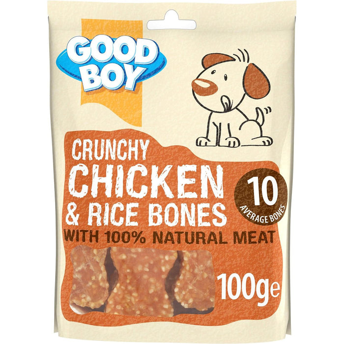 8 x Good Boy Chicken And Rice Bones 100g Case