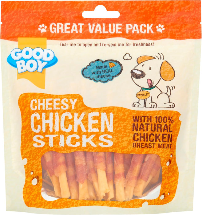 3 x Good Boy Cheesy Chicken Sticks 250g