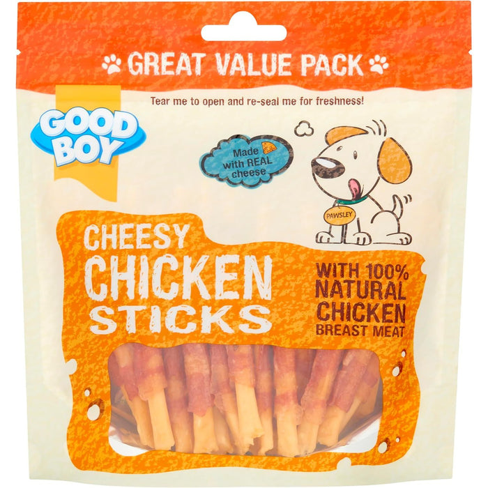 3 x Good Boy Cheesy Chicken Sticks 250g