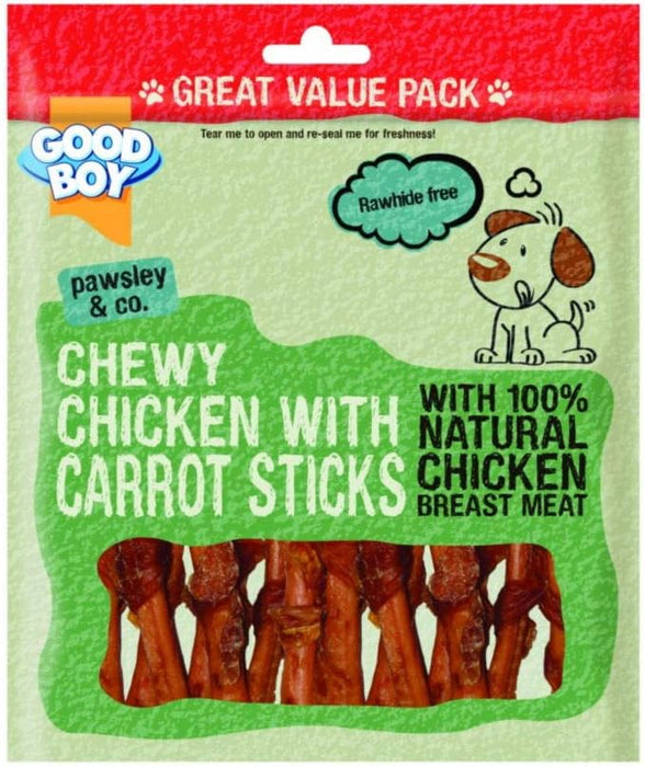 3 x Good Boy Chewy Chicken With Carrot Sticks 320g