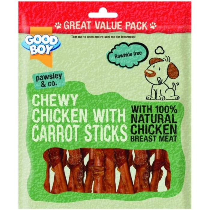 3 x Good Boy Chewy Chicken With Carrot Sticks 320g