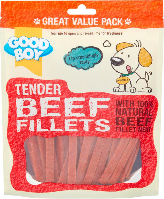 3 x Good Boy Tender Beef Fillets 300g