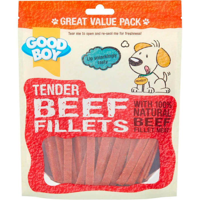 3 x Good Boy Tender Beef Fillets 300g