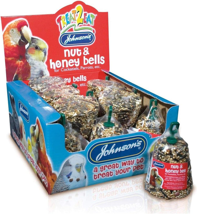 Johnsons Nut And Honey Bells For Birds Case Of 15