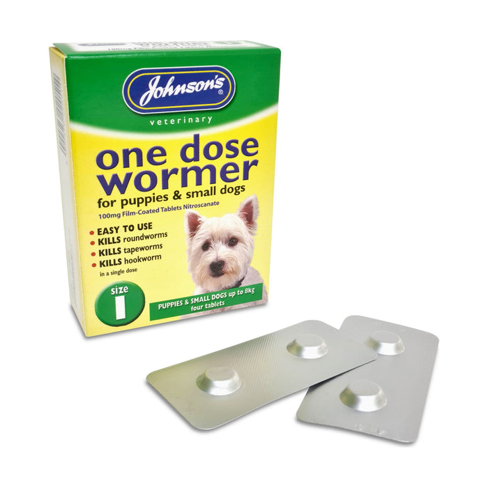 Johnsons One Dose Wormer For Puppies And Small Dogs