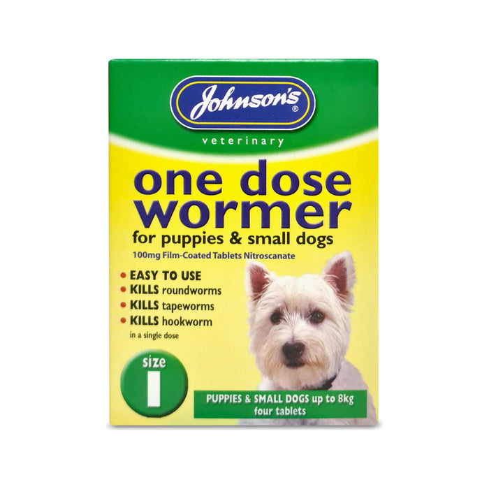 Johnsons One Dose Wormer For Puppies And Small Dogs