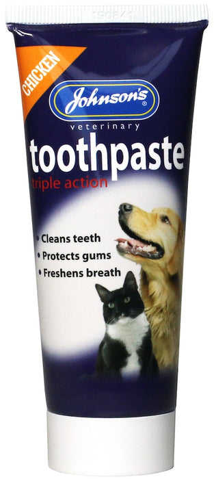 Johnsons Triple Action Toothpaste For Dogs And Cats 50g