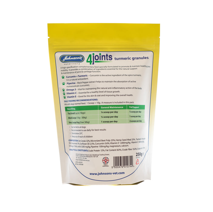 Johnsons 4joints Turmeric Granules 250g