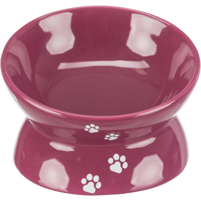 Trixie Elevated Berry Ceramic Cat Bowl