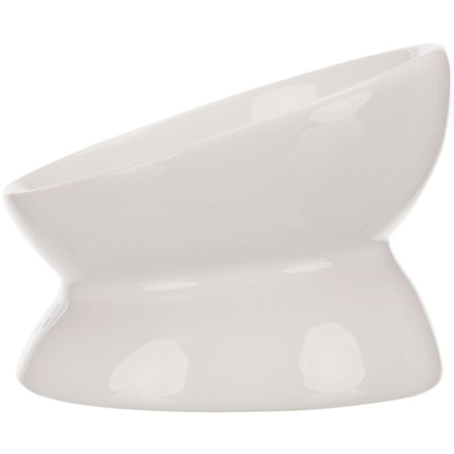 Trixie Elevated White Ceramic Cat Bowl