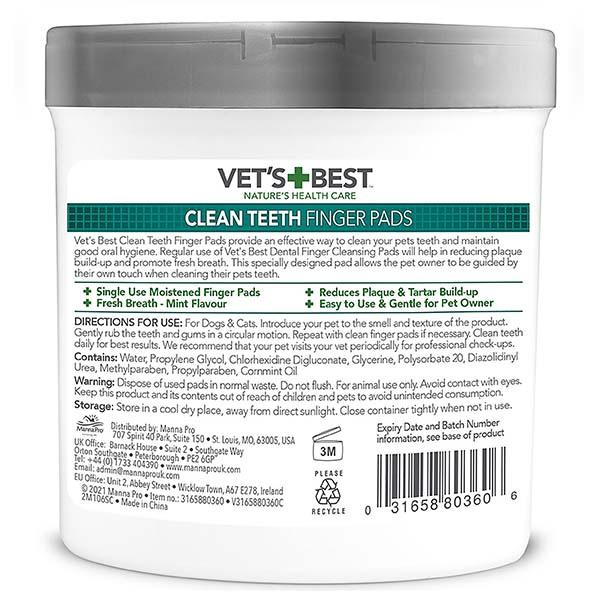 Vet's Best Clean Teeth Finger Pads